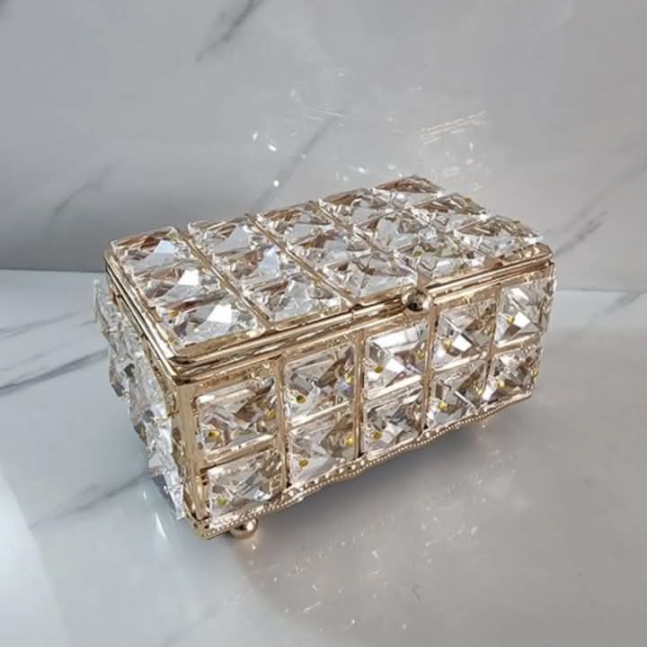 Light Luxury Metal Crystal Jewellery Storage organizer - My Store