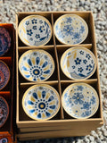 Japanese-Style Floral Ceramic Bowls – Set of 6 - My Store