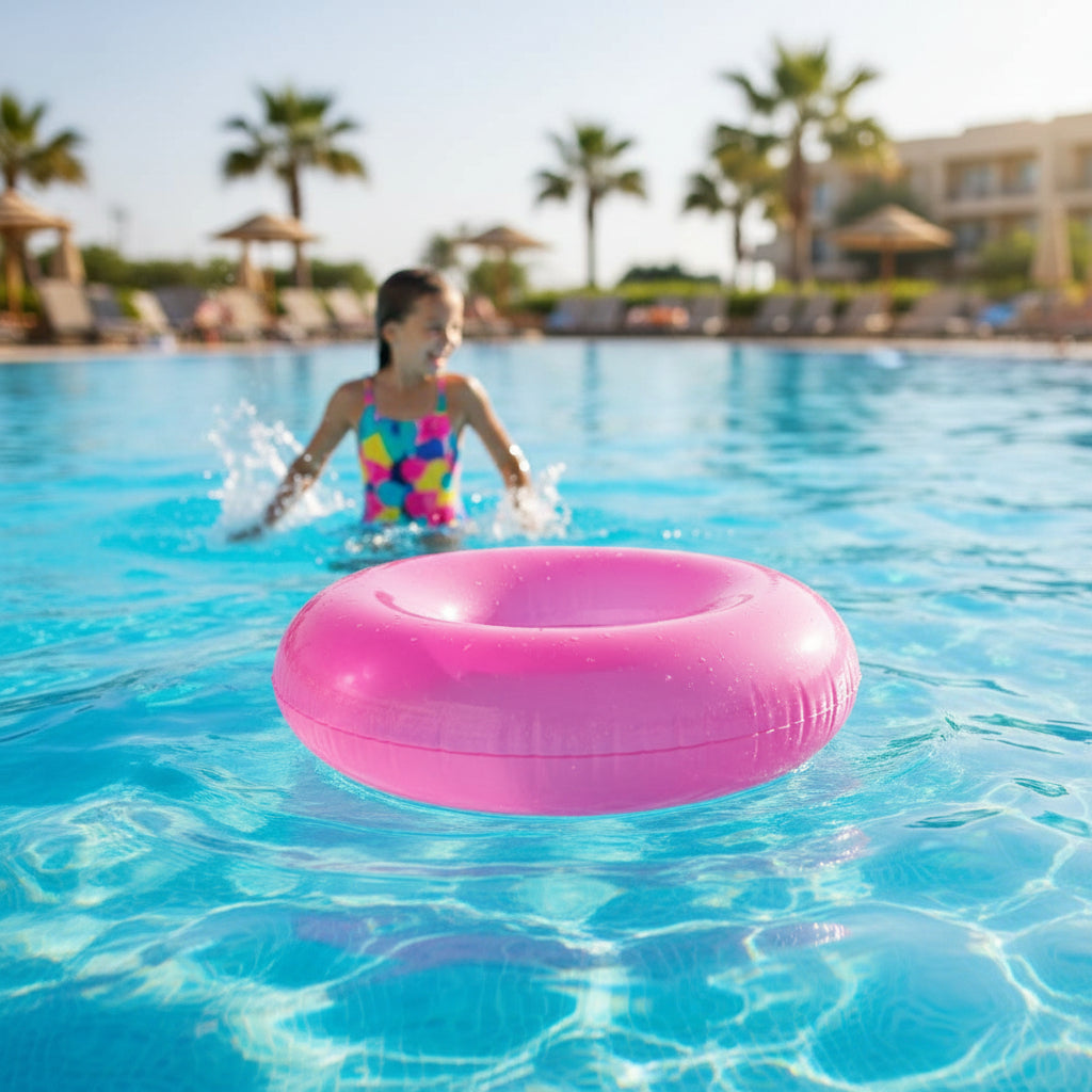 Intex Transparent Inflatable Pool Swim Tube  – Assorted Neon Colors