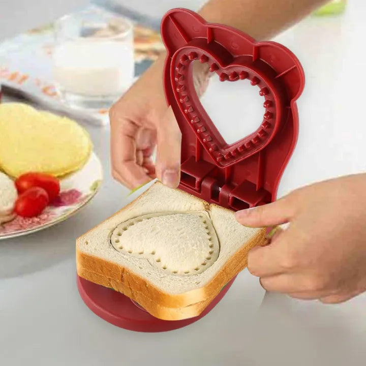 1 Pack Round Sandwich Cutter and Sealer, Bread Pocket Maker for School Lunches, Picnic, Camping