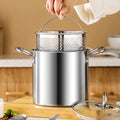 Stainless Steel Induction Pasta Pot with Steamer Insert & Lid – 3.5L - My Store