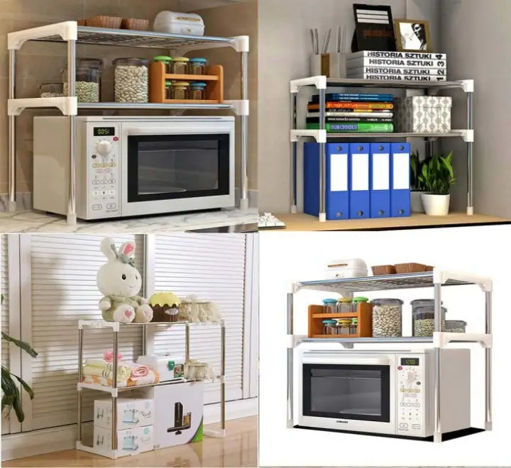 Multi-Functional Telescopic Storage Rack (2-Tier)