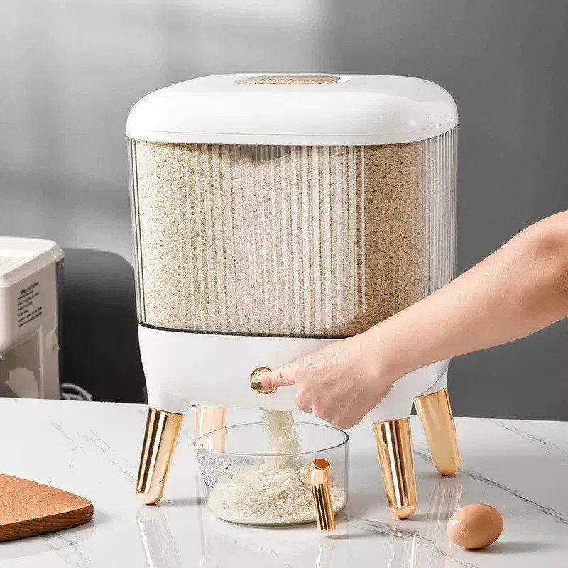 10kg Elegant Rice Dispenser with Lid