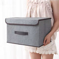 Foldable Non-Woven Storage Box with Lid - My Store