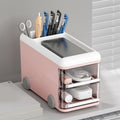 Bus-Shaped Desk Organizer with Drawers – Multi-Functional Storage Box - My Store