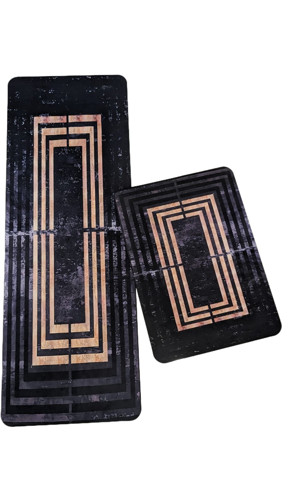 2-Piece Large Runner & Mat Set – Elegant Napa Leather Finish with Anti-Slip Base - My Store