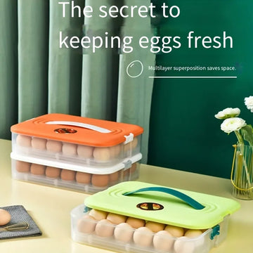 🥚 Portable Egg Storage Crisper – 24 Egg