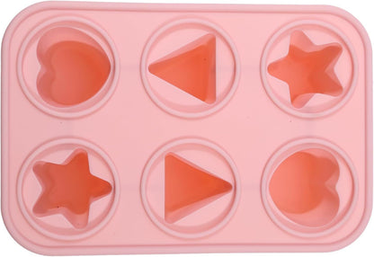 6-Cavity Silicone Popsicle & Ice Cream Mold Set with Reusable Sticks