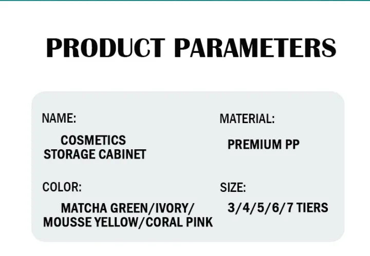 Premium Cosmetics Storage Cabinet & Organizer Trolley - My Store