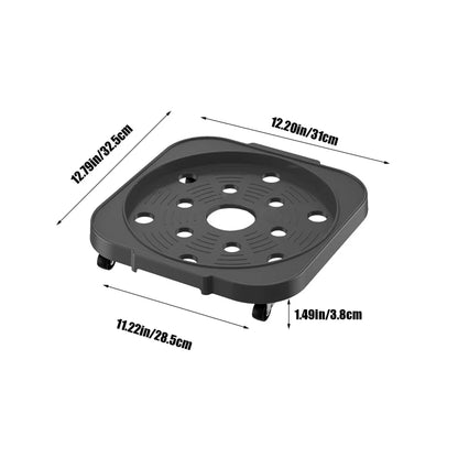 Heavy-Duty Movable Gas Cylinder & Planter Trolley | 360° Rolling Base
