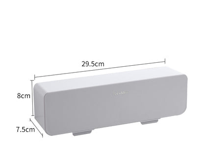 Wall-Mounted 4-Compartment Seasoning Box | No-Drill Kitchen Spice Organizer