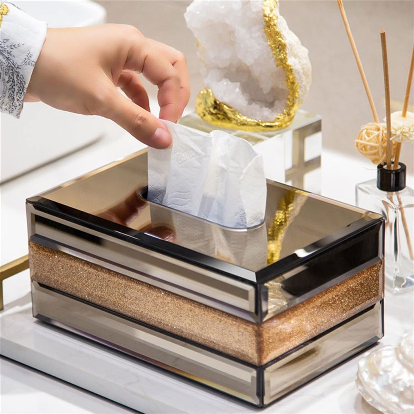Luxe Crystal Tissue Case - My Store
