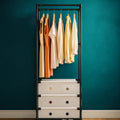 Multi-Functional Tall Garment Rack with 3 Fabric Drawers & Storage Shelves - My Store