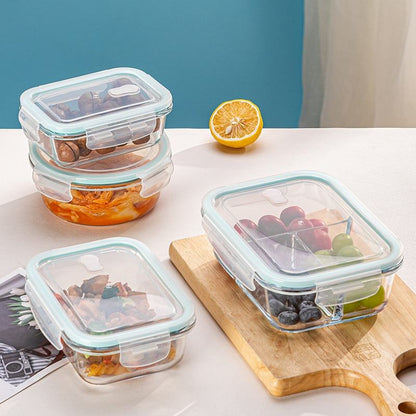 FreshLock™  Borosilicate Glass Food Storage Container Set – 3 Pieces