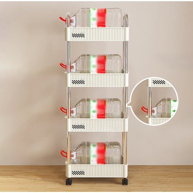 4-Layer Storage Rack Trolley - My Store