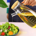 1pc Glass Oil Dispenser with Measurement Markings – 1000ml - My Store