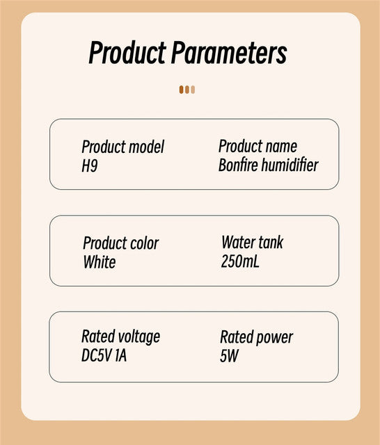 Bonfire Ultrasonic Essential Oil Humidifier - My Store