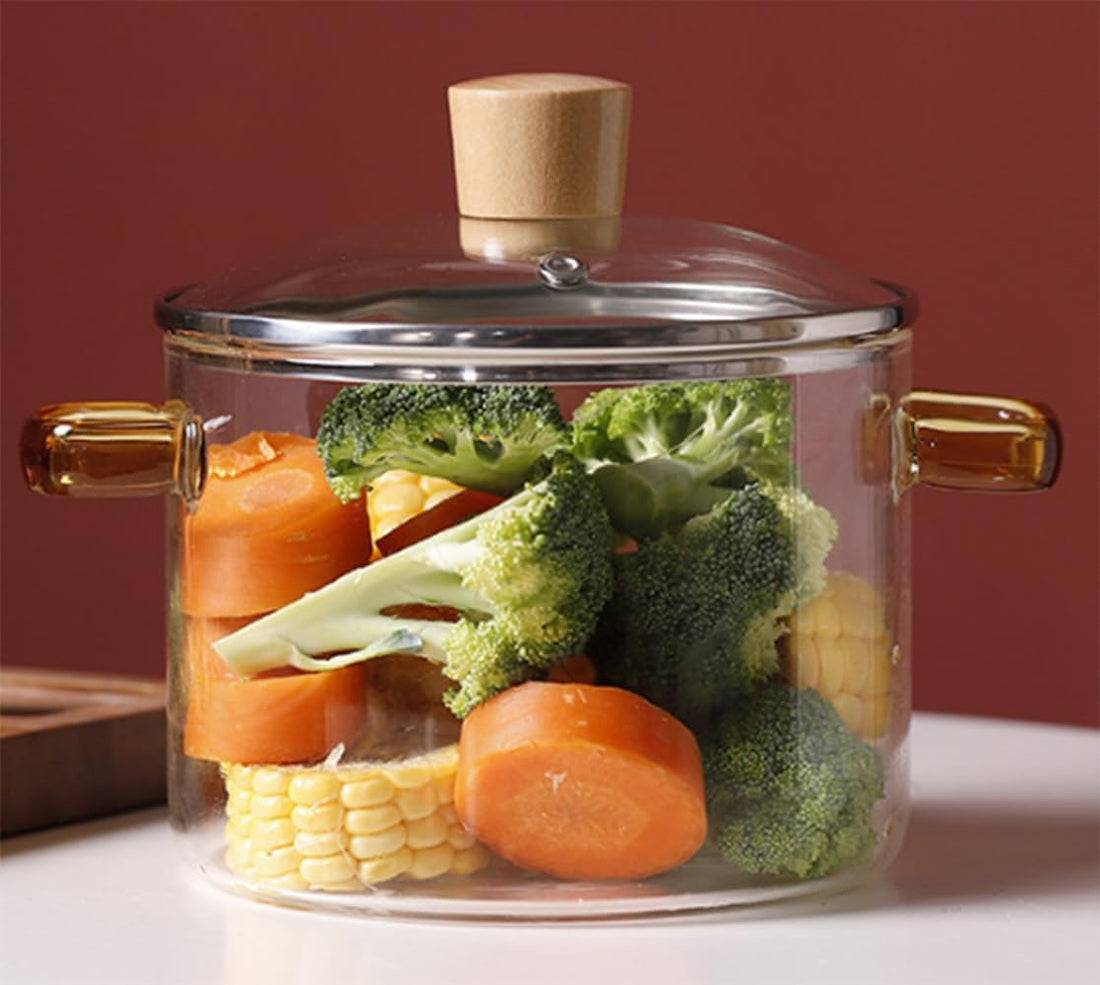 Heavy-Duty Glass Cooking Pot