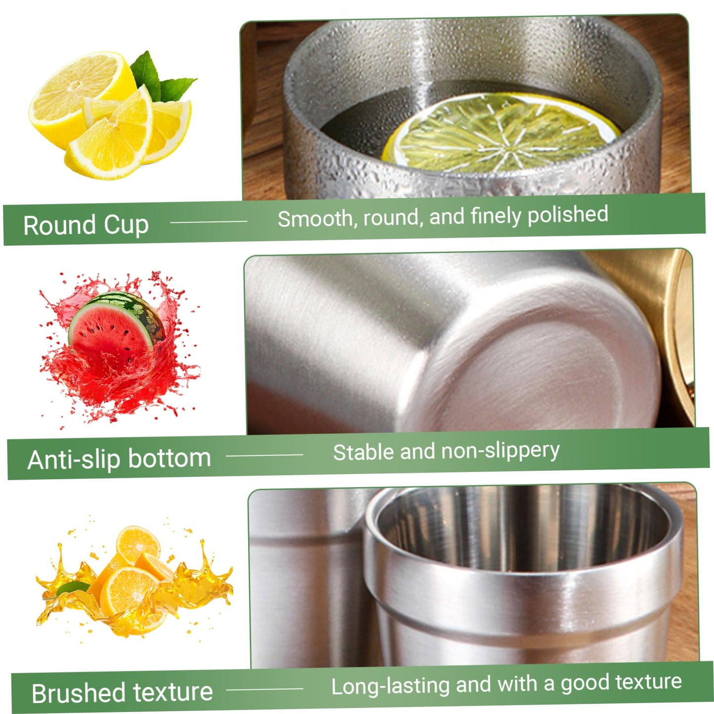 Premium 304 Stainless Steel Double-Wall Insulated Tumbler / Glass