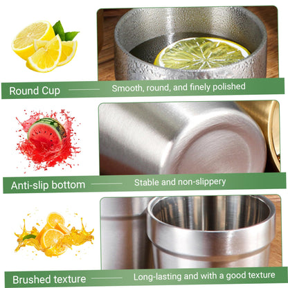 Premium 304 Stainless Steel Double-Wall Insulated Tumbler / Glass