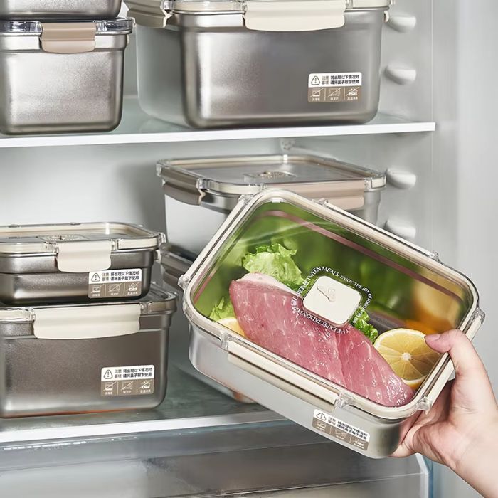 Lock & Store Stainless Steel Food Container Set – 3 Pieces