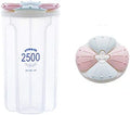 2500ML Plastic 4 Compartment Cereal Food Storage Container Set With Lids, 1pc - My Store