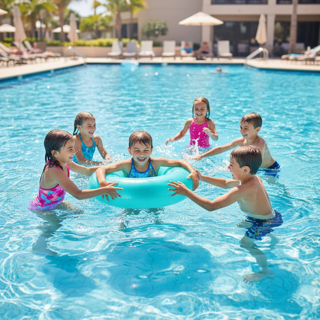 Intex Transparent Inflatable Pool Swim Tube  – Assorted Neon Colors