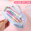 Three Little Cute Double-Layer Pencil Case – Pastel Purple - My Store