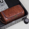 Premium Leather Hanging Toiletry Bag - My Store