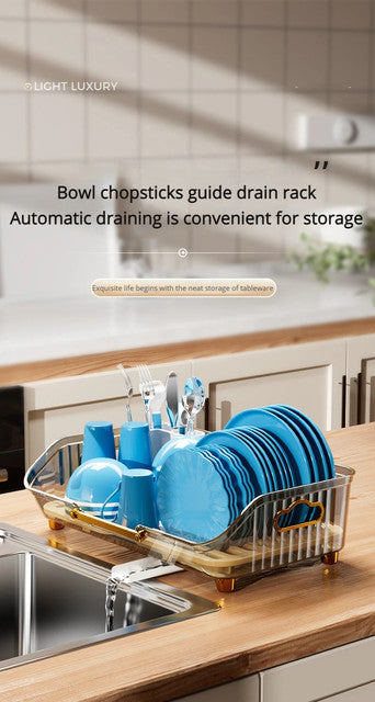 Acrylic Luxury Dish Drain Rack - My Store