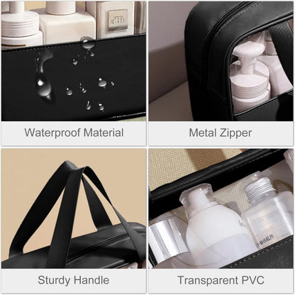 Transparent Cosmetic Travel Organizer Bag Set (3-Piece) - My Store