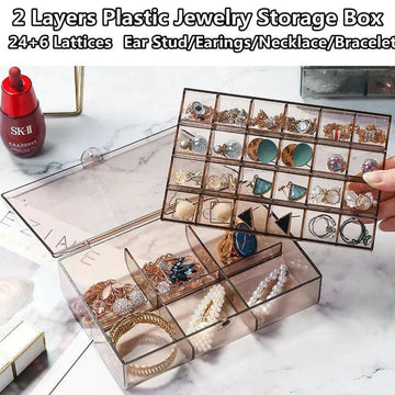 2-Layer Acrylic Jewelry Storage Box