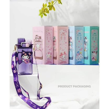 Double-Drink Tritan Cartoon Water Bottle – 520ml