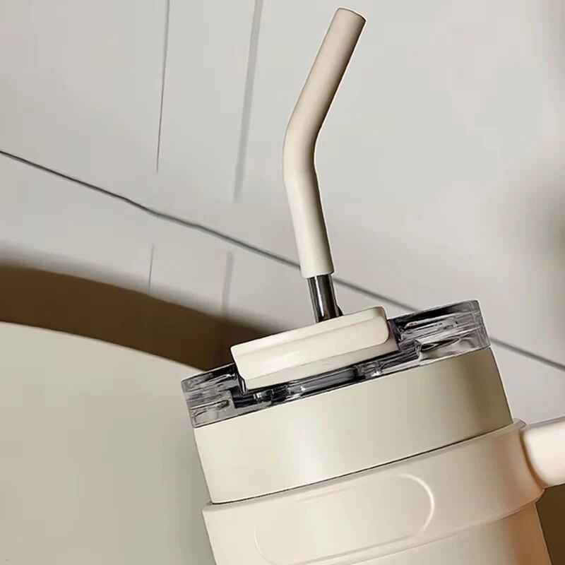 Sitarayuri Coffee Stainless Steel Vacuum Insulated Tumbler With Lid, Straw & Handle