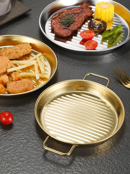 Golden Steak Style Serving Platters - My Store