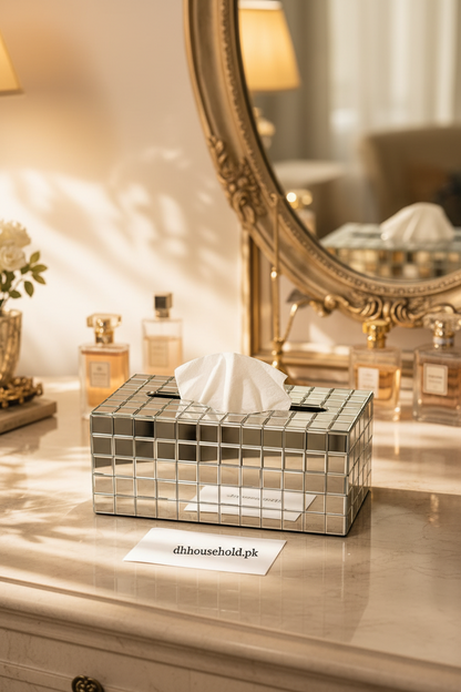 Luxury Mirror Mosaic Tissue Box Cover - My Store