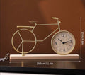 Vintage Bicycle Table Clock with Wooden Base - My Store