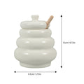 Ceramic Honey Pot with Wooden Dipper - My Store