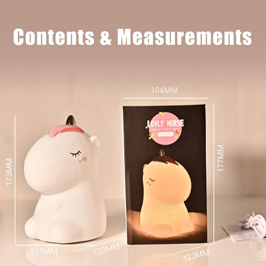Rechargeable Silicone Unicorn LED Night Light - My Store
