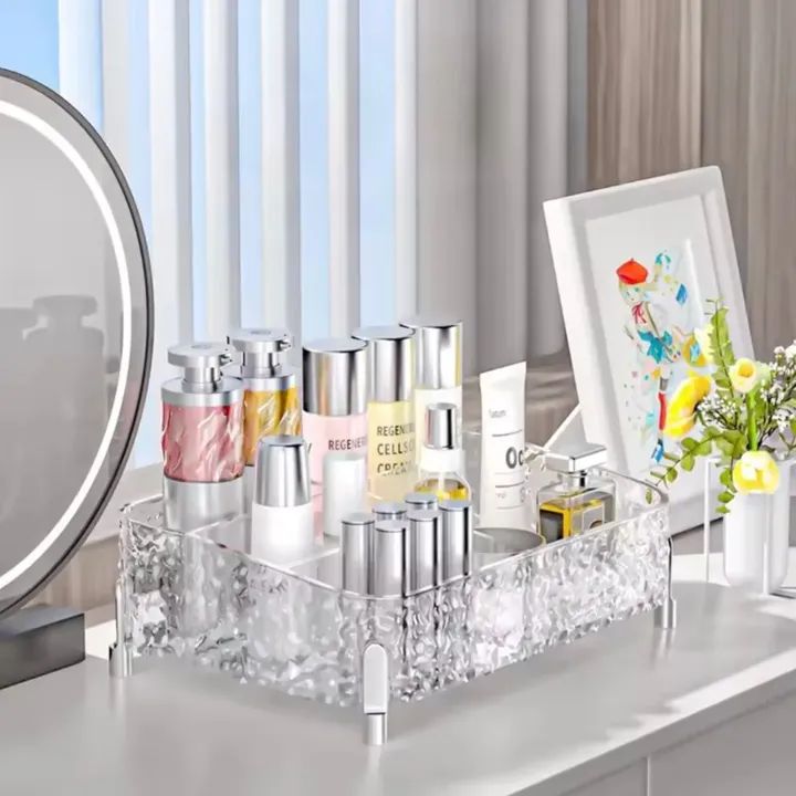 Desktop Acrylic Glacier Style Makeup Organizer - My Store