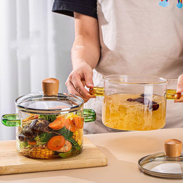 Heavy-Duty Glass Cooking Pot