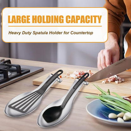 Large Stainless Steel Spoon & Utensil Rest