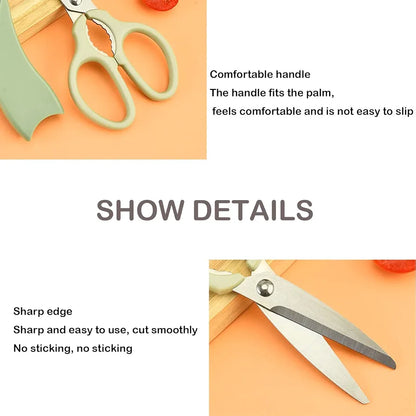 Multi-Functional 2-in-1 Kitchen Scissors & Peeler Set