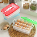 24 Grid Egg Holder Double Layer Storage Box - My Store
