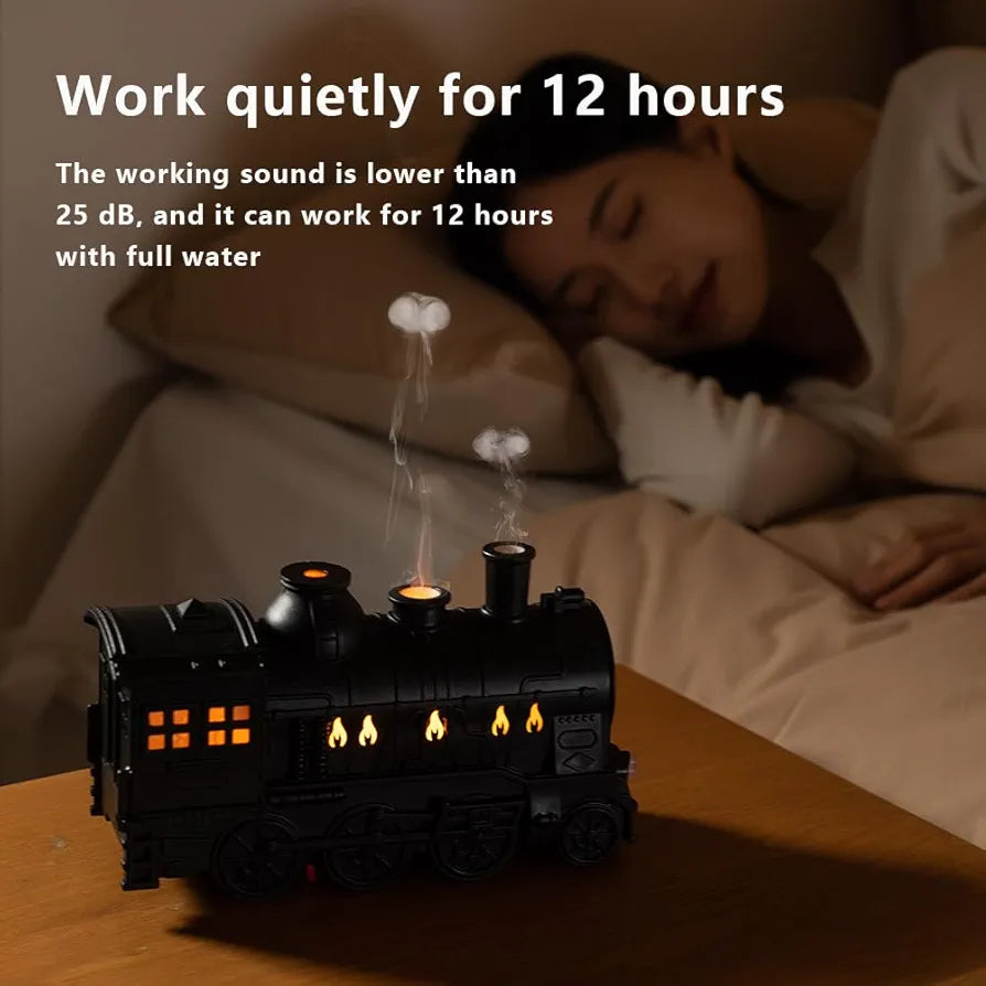 Retro Train Humidifier With Light