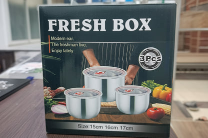 FRESH BOX Premium Stainless Steel Airtight Food Storage Container Set - My Store