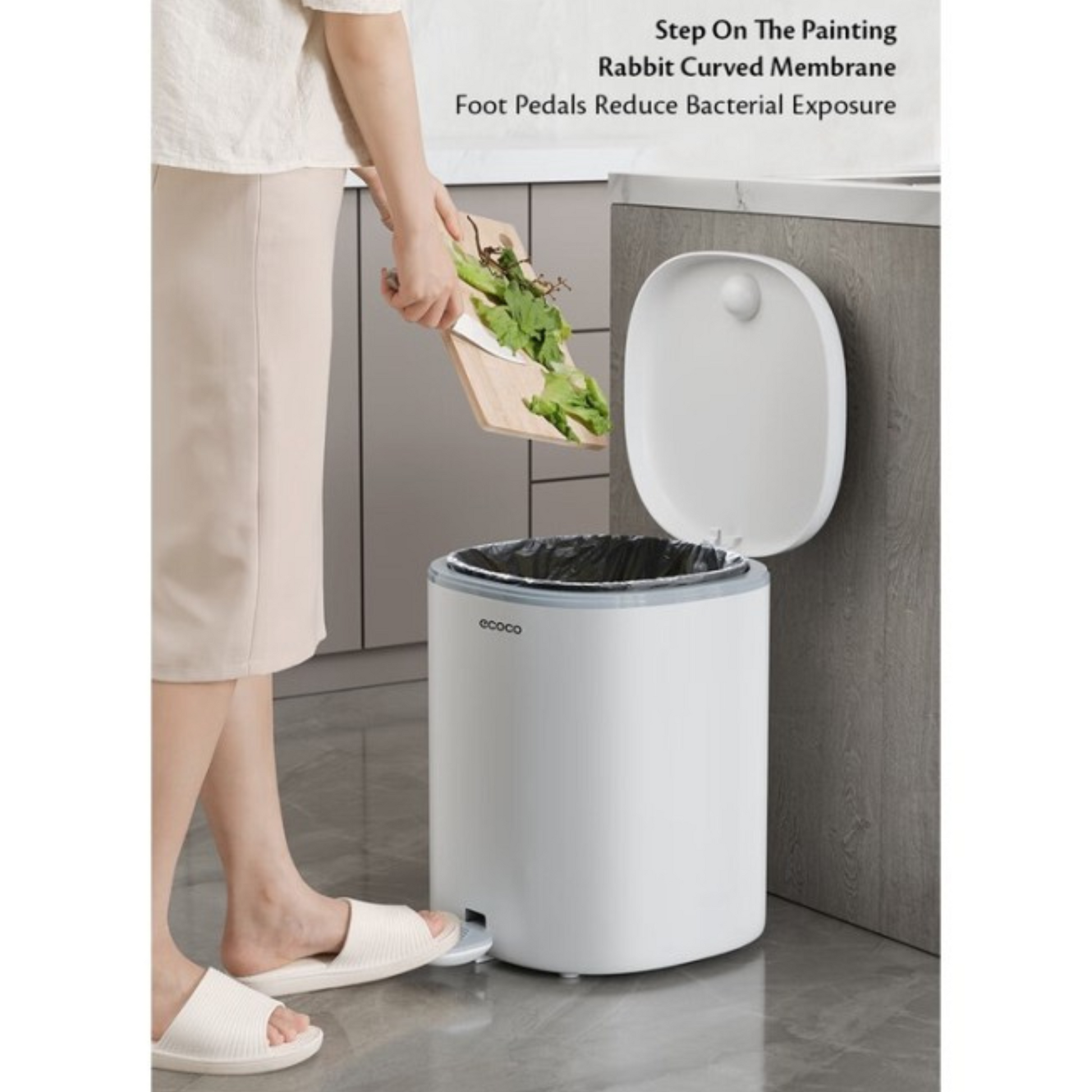 Ecoco 12L Foot-Operated Trash Bin - My Store