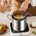 Stainless Steel Induction Pasta Pot with Steamer Insert & Lid – 3.5L - My Store