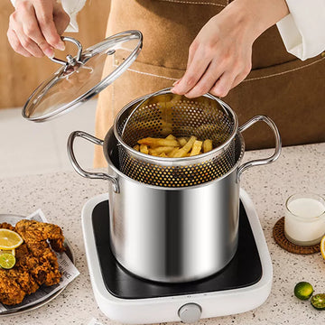 Stainless Steel Induction Pasta Pot with Steamer Insert & Lid – 3.5L - My Store