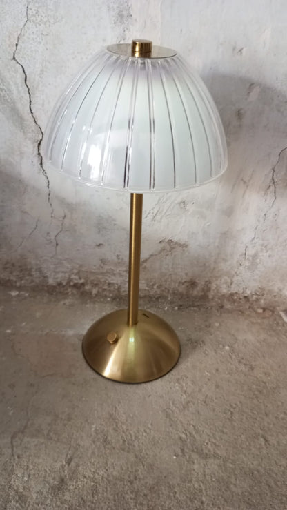Modern Rechargeable Mushroom Table Lamp – 3 Color Dimmable Cordless LED Lamp